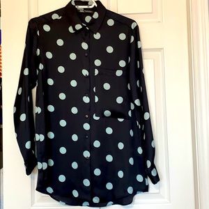 Zara long tunic blouse